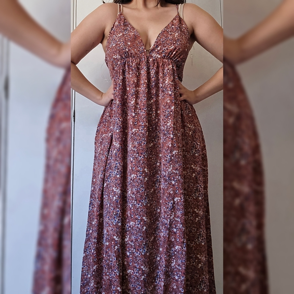 NWT Blush BJ Floral Sleeveless Sun Dress Sz XL